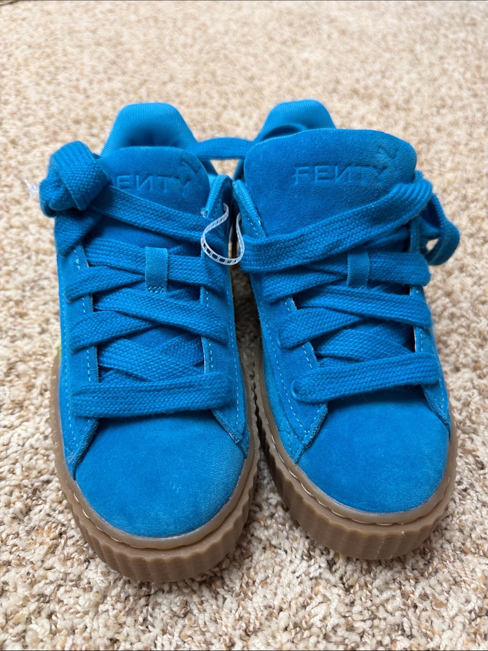 Puma Fenty Rihanna Creeper Blue Suede Sneakers